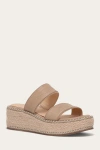 The Frye Company Frye Joy Woodstock 2 Band Platform Slide Sandals In Clay