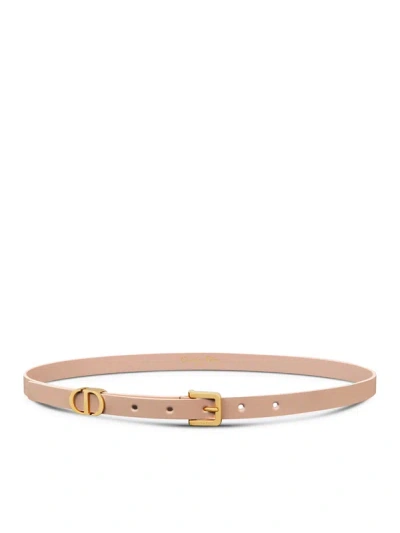 Dior 30 Montaigne Loop Belt In Nude & Neutrals