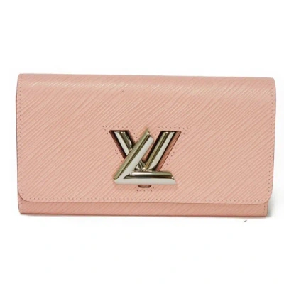Pre-owned Louis Vuitton Tweedy Pink Leather Wallet  ()