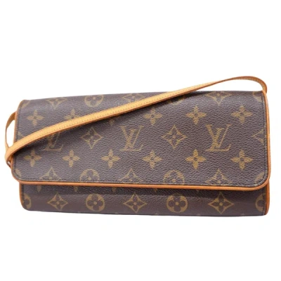 Pre-owned Louis Vuitton Twin Brown Canvas Shopper Bag ()