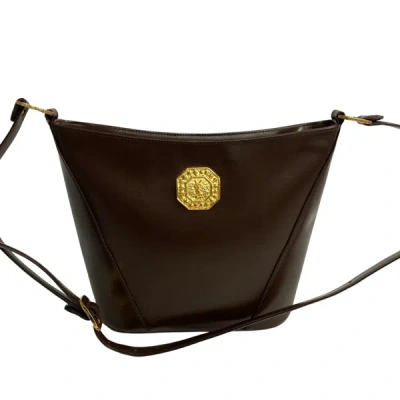 Saint Laurent Brown Leather Shoulder Bag ()