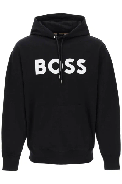 Hugo Boss Boss Sullivan Logo Hoodie In Black