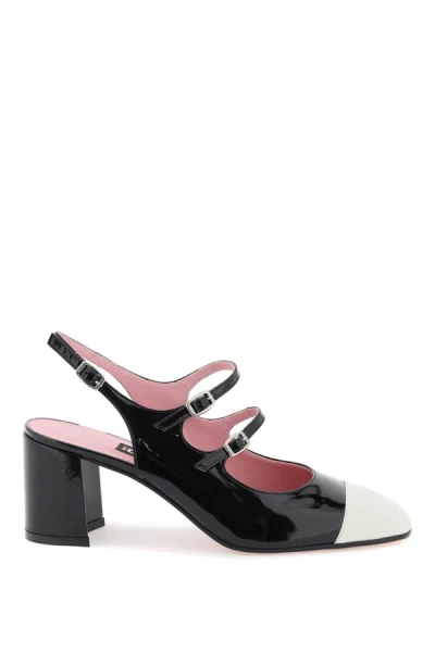 Carel Patent Leather Papaya Slingback Mary Jane In Mixed Colours