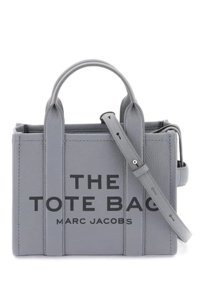 Marc Jacobs The Leather Small Tote Bag In Grey