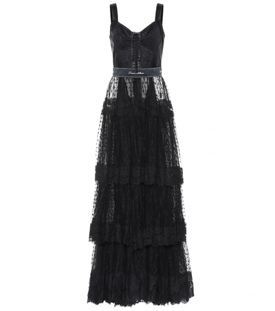 Dolce & Gabbana Tulle Gown In Black