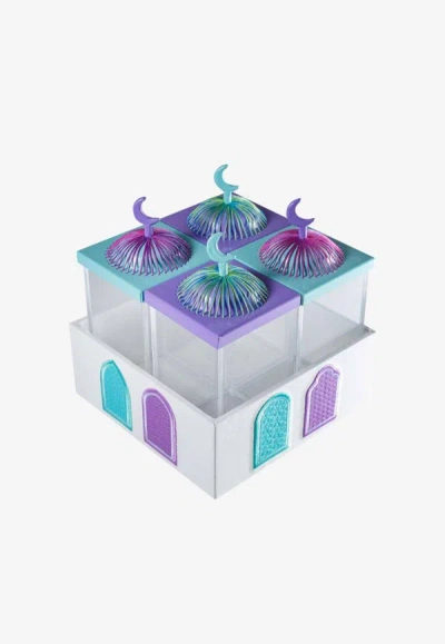 Stitch Acrylic Dome Boxes - Set Of 4 In Multicolor
