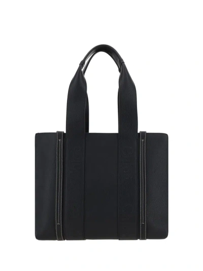 Chloé Women Woody Handbag In Black