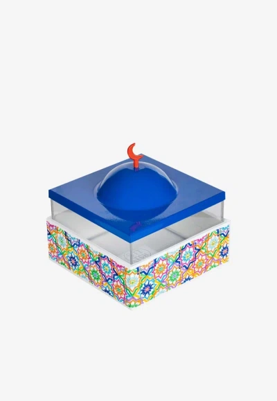 Stitch Big Dome Box With Leather Case In Multicolor
