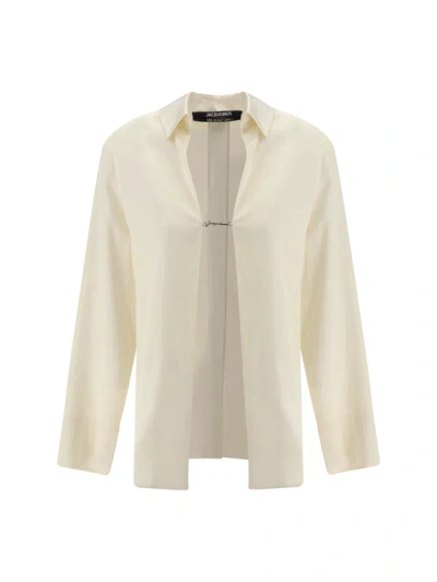 Jacquemus Women La Chemise Notte Shirt In White