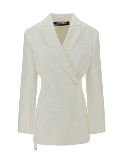 Jacquemus Women La Veste Tibau Blazer Jacket In White