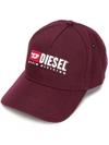 Diesel Front Logo Cap In Red