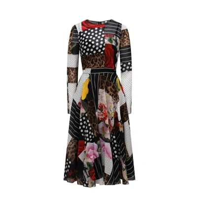 Dolce & Gabbana Midi Dress In Multi