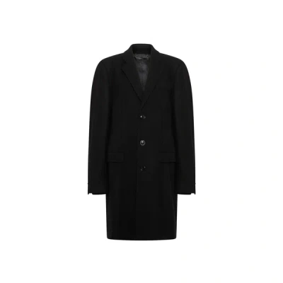 Dolce & Gabbana Wool Coat In Black