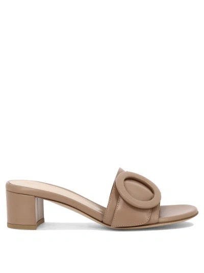 Gianvito Rossi Venezia Sandals Beige In Brown