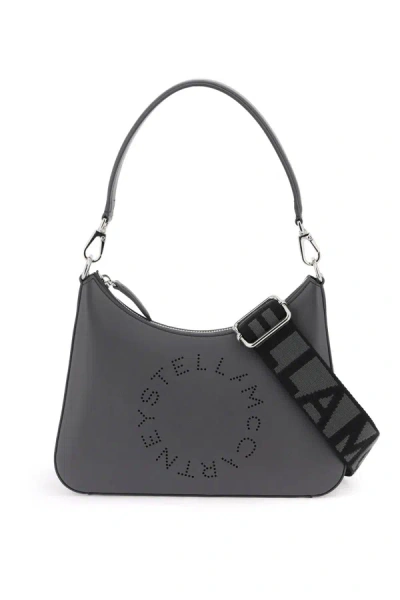 Stella Mccartney Stella Mc Cartney Small Logo Shoulder Bag In Gray