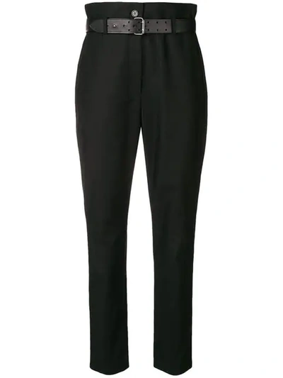 Iro Belted High Waist Trousers - Black