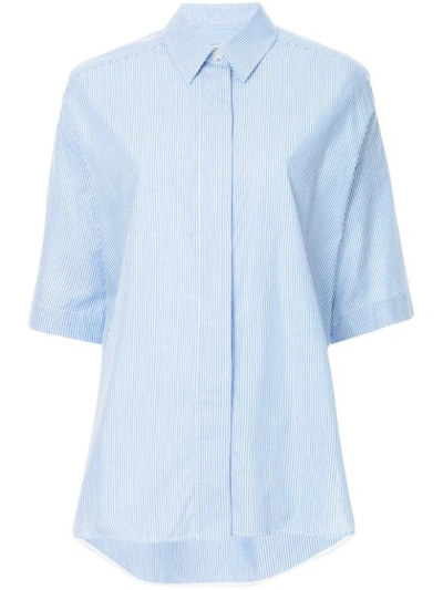 Walk Of Shame Double Sleeved Shirt In Blue