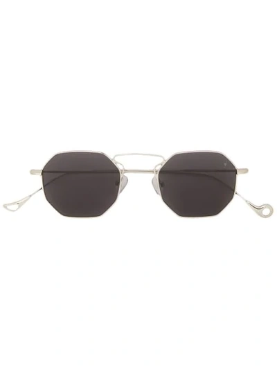 Eyepetizer Hexagon Sunglasses In Metallic