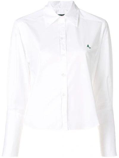 Alexa Chung Deep Cuff Classic Shirt - White