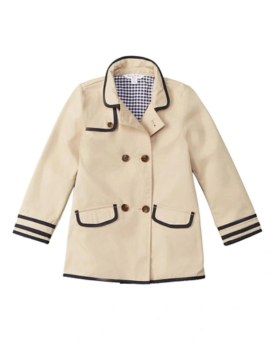 Brooks Brothers Red Fleece Trench Coat In Beige