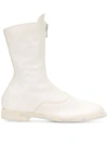 Guidi Flat Boots In White
