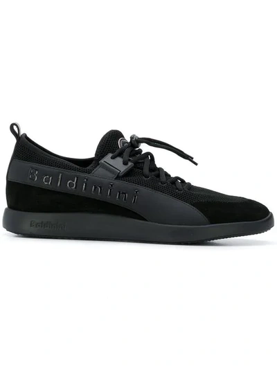 Baldinini Low Top Lace Up Sneakers In Black