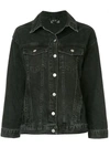 Dalood Embroidered Medusa Denim Jacket - Black