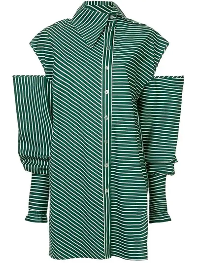 Anouki Long Cut Out Shirt In Green