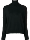 Nude Turtleneck Sweater - Black