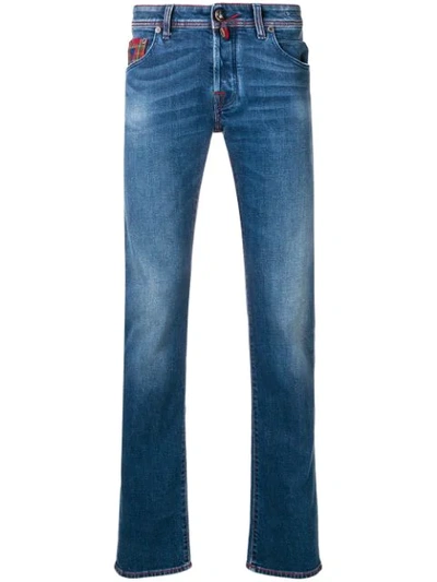 Jacob Cohen Handkerchief Straight-leg Jeans In Blue