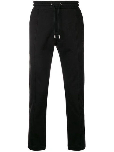 Diesel Black Gold Seam Detail Track Trousers In Black