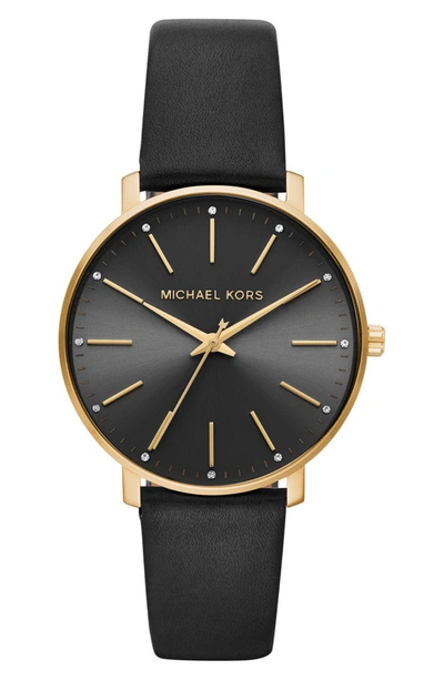 Michael Kors Mk2747 Pyper Yellow-gold Stainless Steel And Leather Watch |  ModeSens