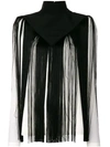 Givenchy Fringe Embellished Top In White