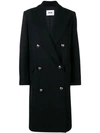 Msgm Formal Long Coat - Black