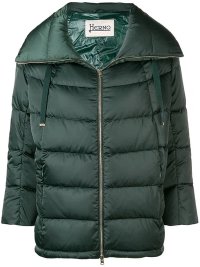Herno Shell Puffer Jacket In Green