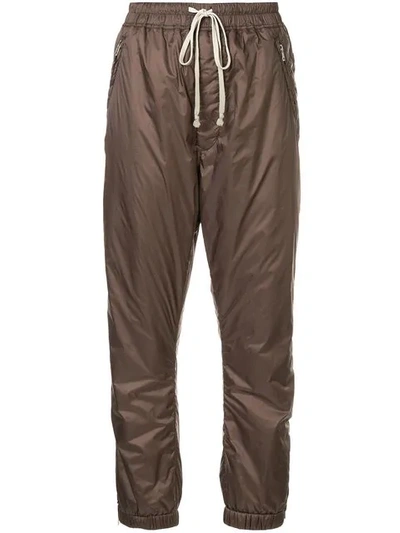 Rick Owens Shell Track Pants - Brown