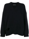 Federica Tosi Cut Out Knit Sweater - Black