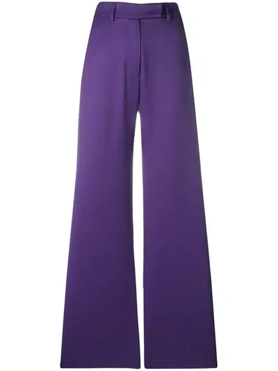 House Of Holland Wide Leg Trousers In Purple