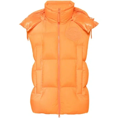 Moncler Genius Roc By Jay-z Outwear Waistcoats In Orange