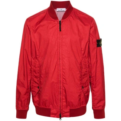 Stone Island Outerwears In Red