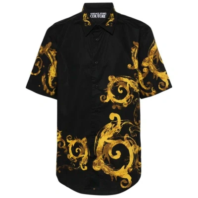 Versace Jeans Couture Shirts In Black