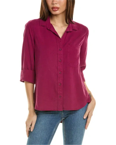 Bella Dahl Pintucked Button-down Shirt In Pink