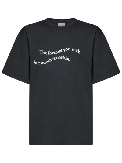 Bluemarble Slogan-print Cotton T-shirt In Nero