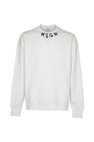 Msgm Sweaters In Optical White