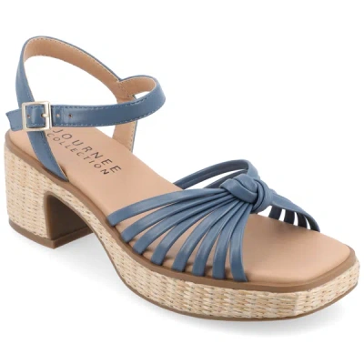 Journee Collection Collection Women's Tru Comfort Foam Hally Sandals In Blue