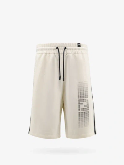 Fendi Man Bermuda Shorts Man White Bermuda Shorts