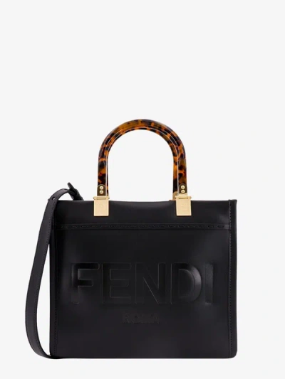 Fendi Woman Sunshine Woman Black Handbags