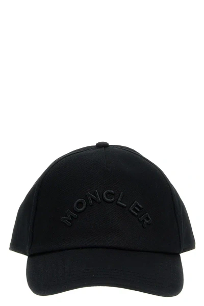 Moncler Men Logo Cap In Black