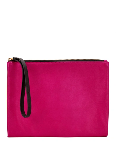 Marni Pink And Yellow Wristlet Clutch In Multi
