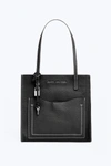 Marc Jacobs Medium Grind T Pocket Tote Bag In Black/dark Cherry